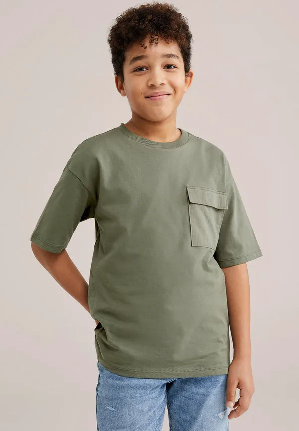 Простая футболка We Fashion, Army Green — фото 2