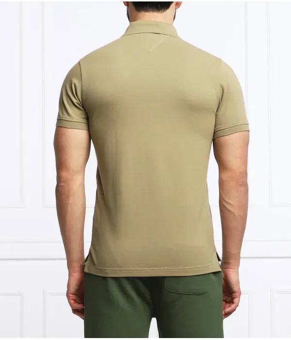 Поло 1985 slim fit Tommy Hilfiger, хаки — фото 4