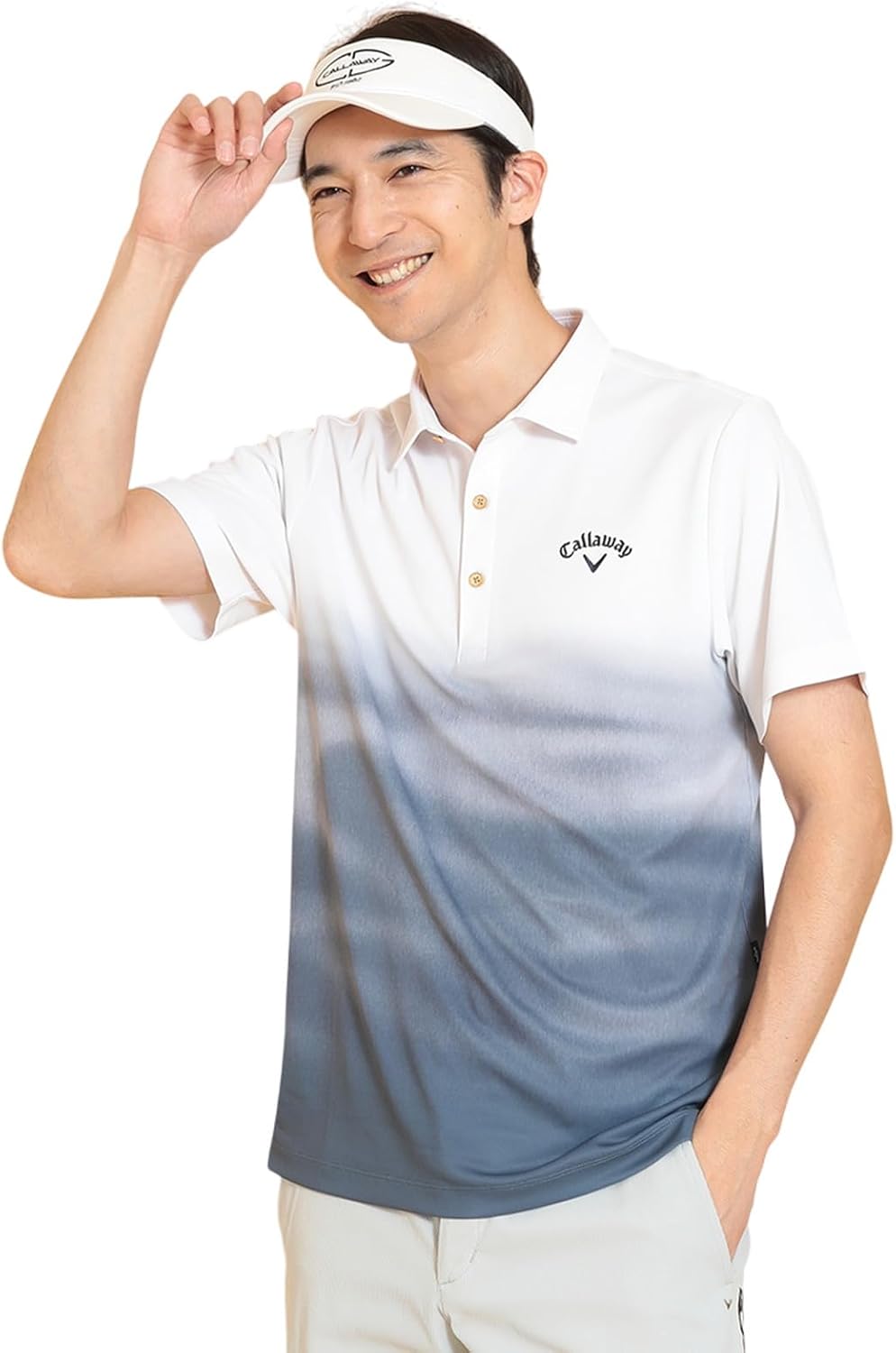 

Мужская поло-рубашка Callaway C25134124 с коротким рукавом (впитывает пот, быстро сохнет, имеет охлаждающий эффект) / для гольфа, темно-синий