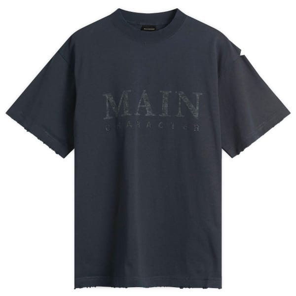 

Футболка с принтом главного героя Balenciaga, Faded Black