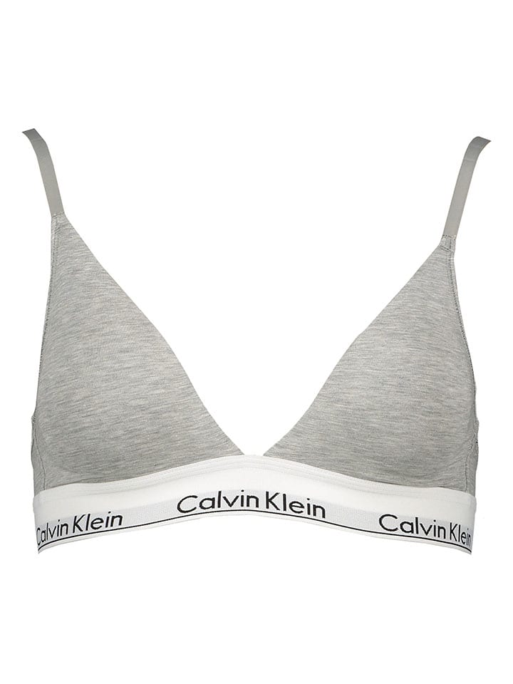 

Бюстгальтер без косточек CALVIN KLEIN UNDERWEAR, серый