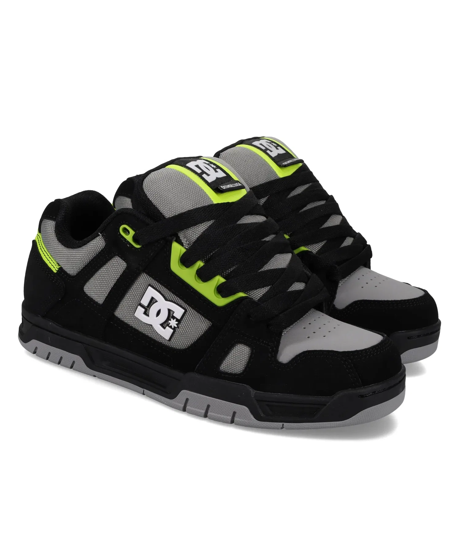 Мужские кроссовки DC SHOES STAG с логотипом серые — фото 3