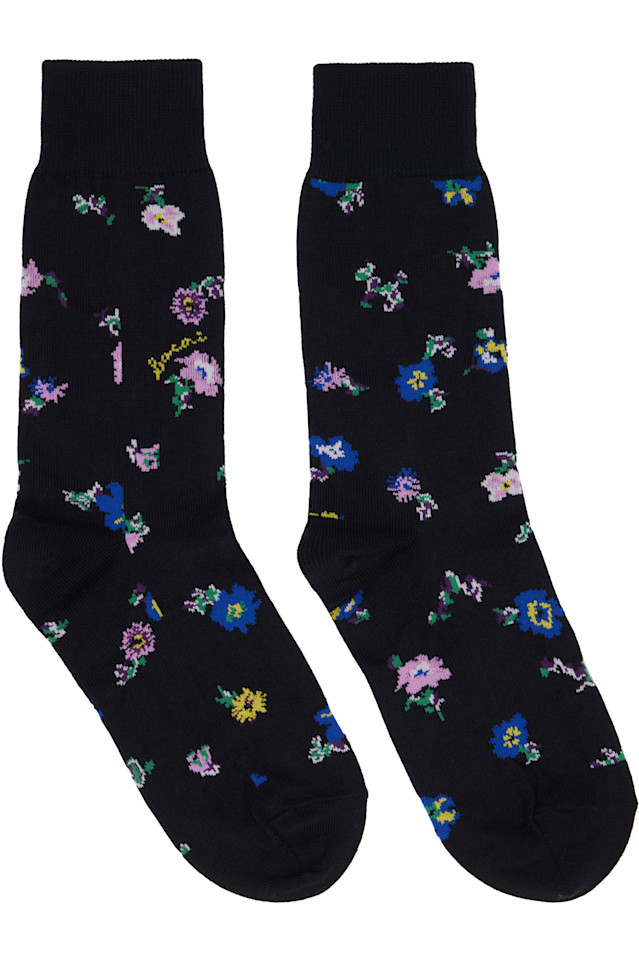 

Sacai Носки с цветочным принтом