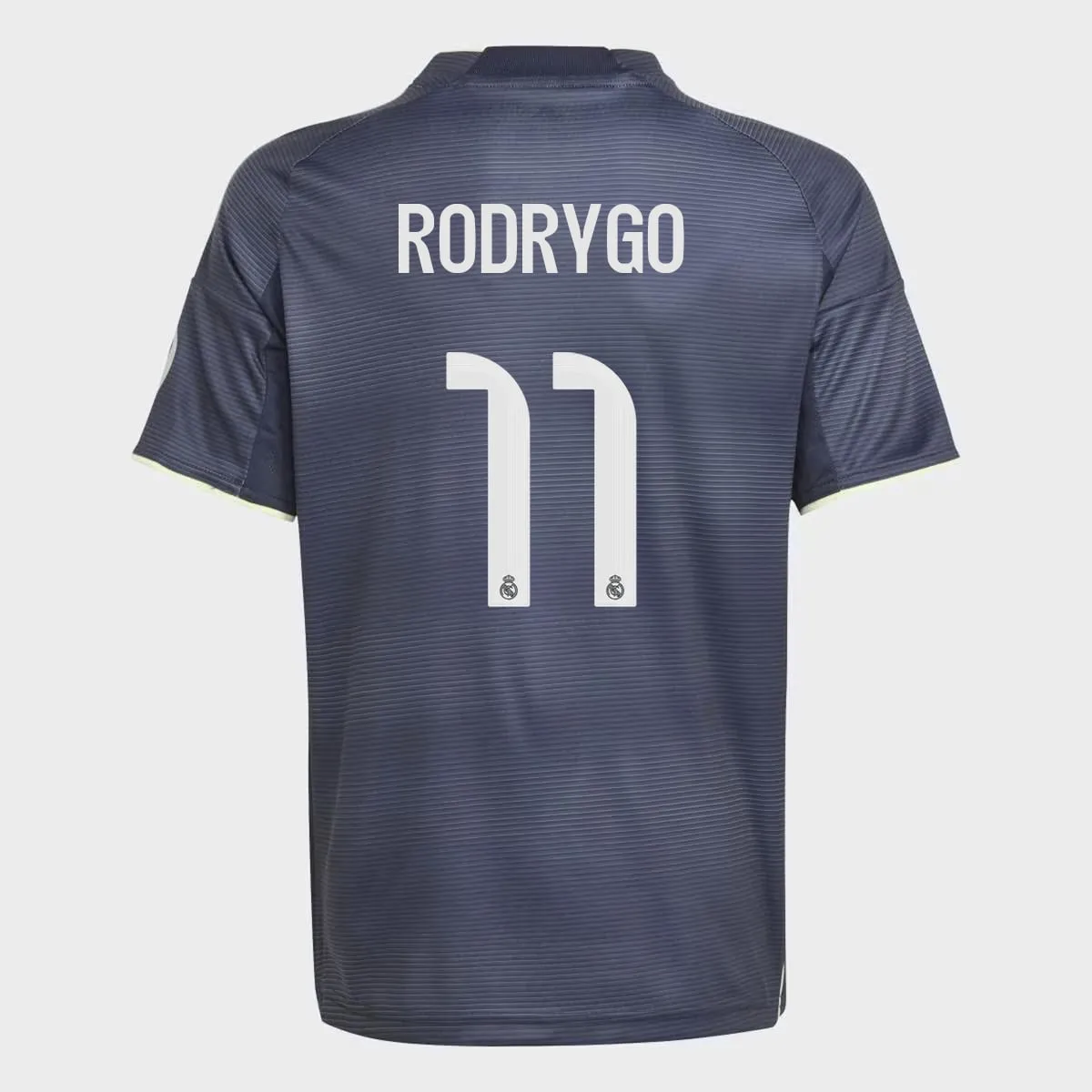 

Детская футболка второй формы Real Madrid 2025-2026 Родриго 11 adidas, голубой