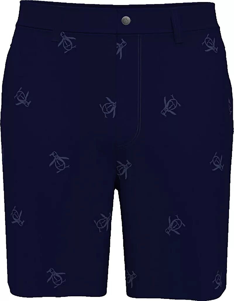 

Мужские шорты для гольфа Original Penguin с вышивкой Pete на плоской подошве, черный