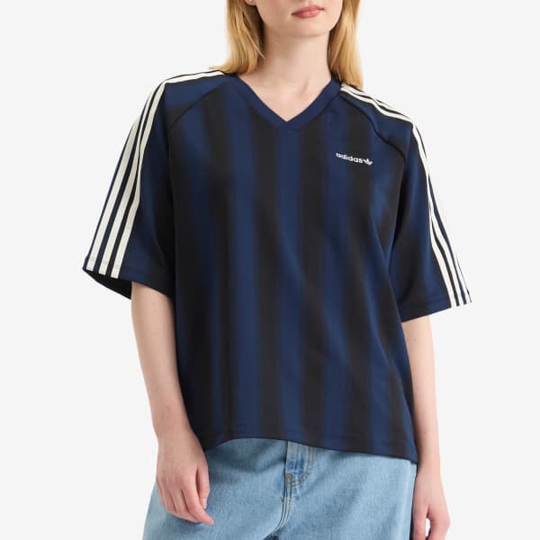 Свободная футболка прямого кроя Adidas, night индиго — фото 2