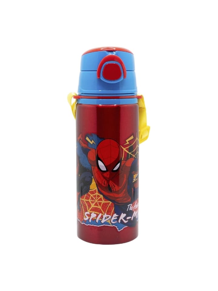 

Алюминиевая бутылка для воды объемом 730 мл с трубочкой и ремешком для переноски MARVEL Spider-Man