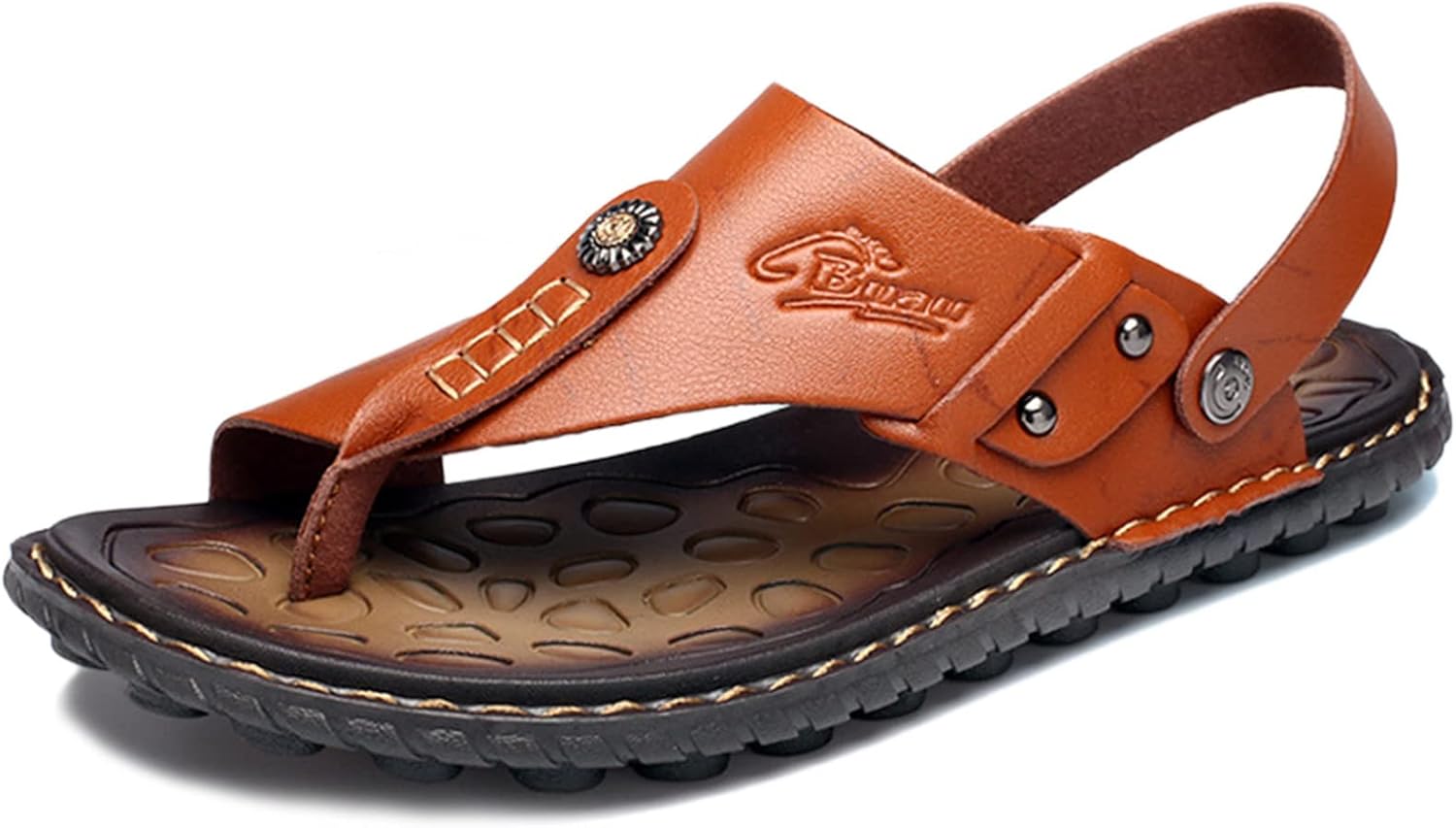 

Мужские ортопедические шлепанцы WCXTY для улицы, легкие летние тапочки для коррекции вальгусной деформации большого пальца стопы, повседневные мягкие нескользящие пляжные сандалии для мужчин, при подошвенном фасциите, коричневый