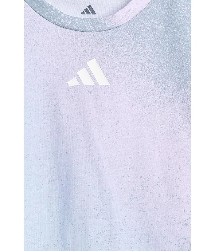 Сет из футболки и юбки с принтом Aop Sleeveless Box Tee Faux Wrap Skort Set Adidas Kids, Crystal Sky — фото 3