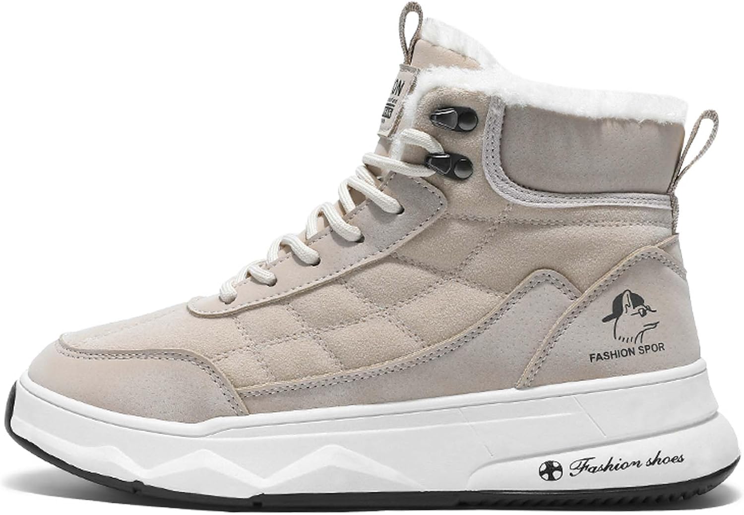 

Зимние высокие ботинки Martin с мягкой утепленной подкладкой для студентов, удобные ботинки для отдыха, кемпинга и походов Generic, бежевый