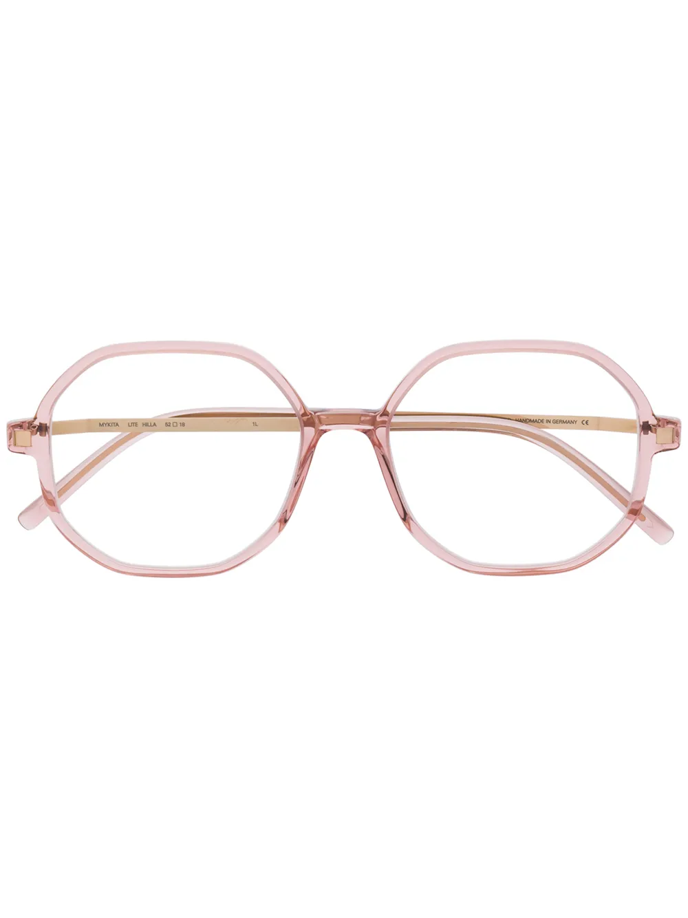 

Очки Hilla в массивной оправе Mykita, розовый