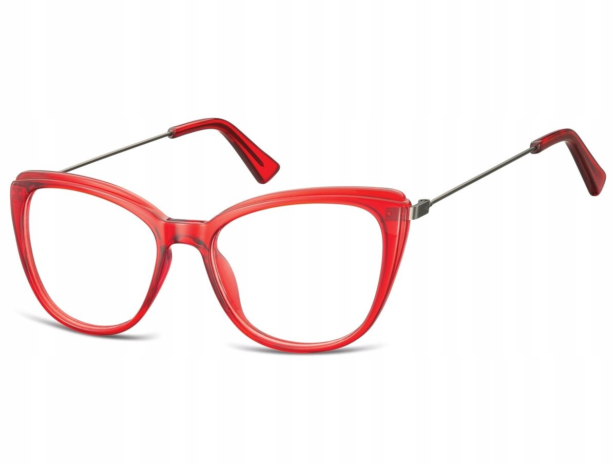 

Женские очки «кошачий глаз» CLEAR FRAME красные Sunoptic
