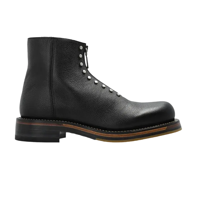 Кожаные ботинки Alexander McQueen Anke Boot, черный