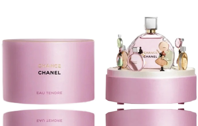 Лимитированная версия парфюмерной воды Chanel Chance Eau Tendre в подарочной музыкальной шкатулке, 100 мл — фото 2