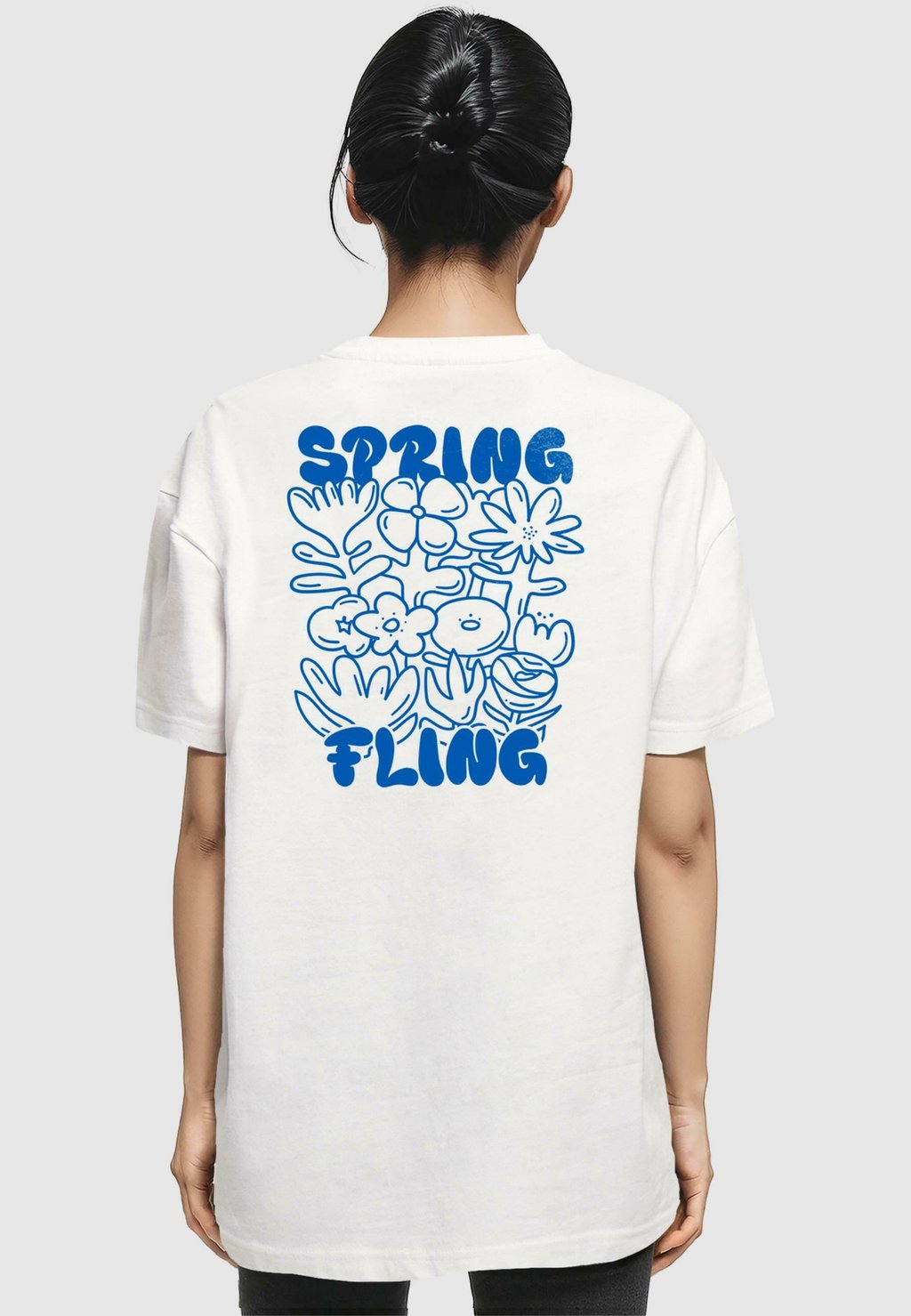 

Футболка с принтом SPRING FLING Merchcode, белый