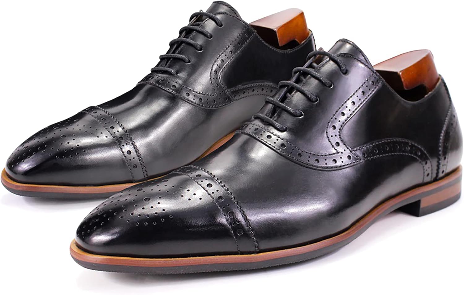 

Мужские броги формальные оксфорды из кожи с шнуровкой, деловой повседневный стиль, туфли с крылом для свадьбы и вечеринки, дерби, коричневые, размер 42 Generic