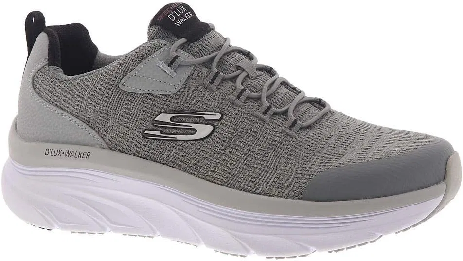 Кроссовки Skechers Herren D'lux Walker Pensive Oxford, Grey Black — фото 2