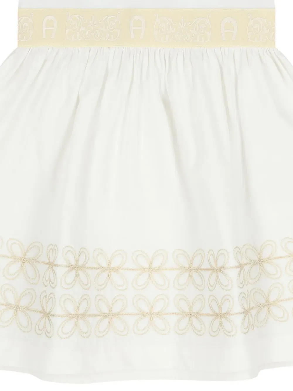 Платье с круглым вырезом Aigner Kids, белый — фото 4