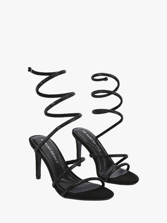 Сандалия на шпильке Athena с винтовым каблуком Kurt Geiger London, Black — фото 3