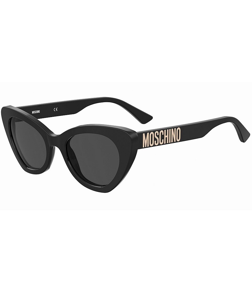 

Женские солнцезащитные очки «кошачий глаз» Moschino MOS147S, черный