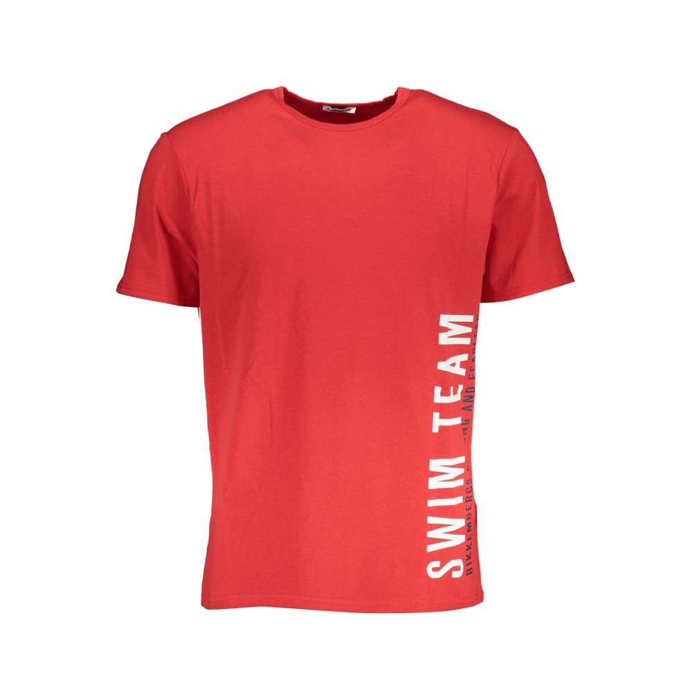 

Хлопковая мужская футболка Bikkembergs, красный