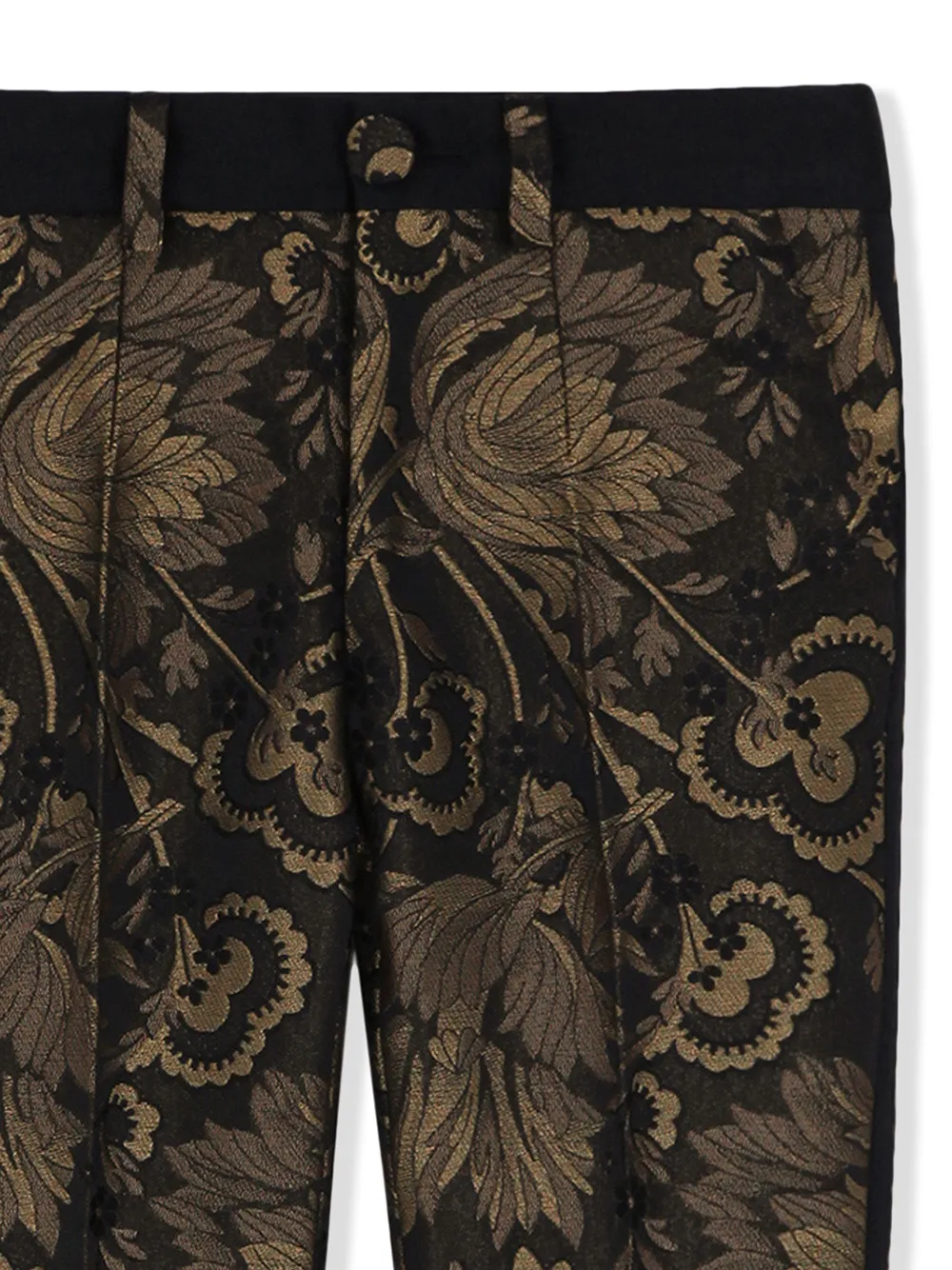 Жаккардовые брюки Dolce & Gabbana Kids, черный — фото 3
