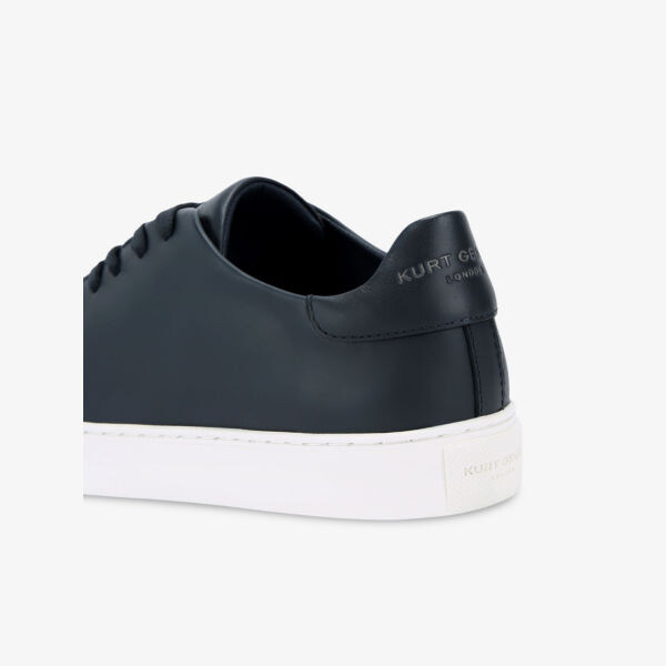 Низкие кожаные кроссовки с тисненым логотипом Lennon Kurt Geiger London, синий — фото 3