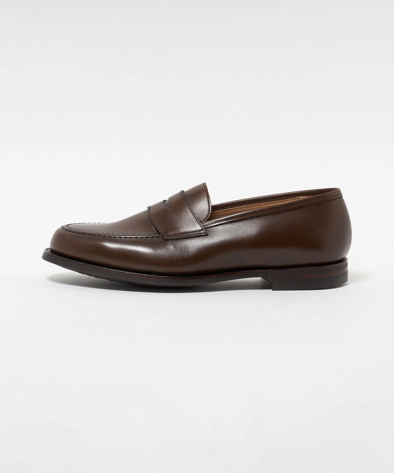 Мужские кожаные лоферы CROCKETT&JONES BOSTON2 тёмно-коричневые