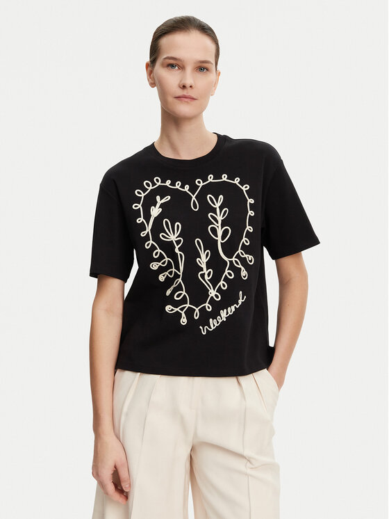 

Футболка свободного кроя Lecco 2515941052 Weekend Max Mara, черный