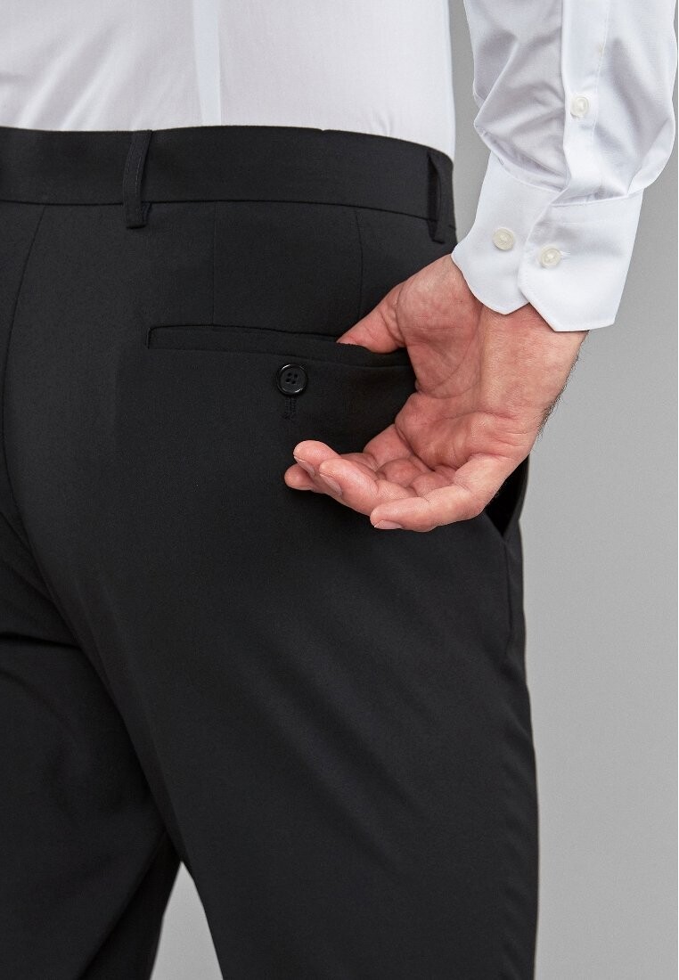 Костюмные брюки Stretch Smart Trousers Regular Fit Next, цвет black — фото 3