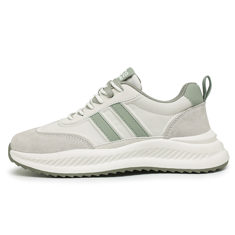 

Низкие повседневные туфли мужские LINGPAO, White Green