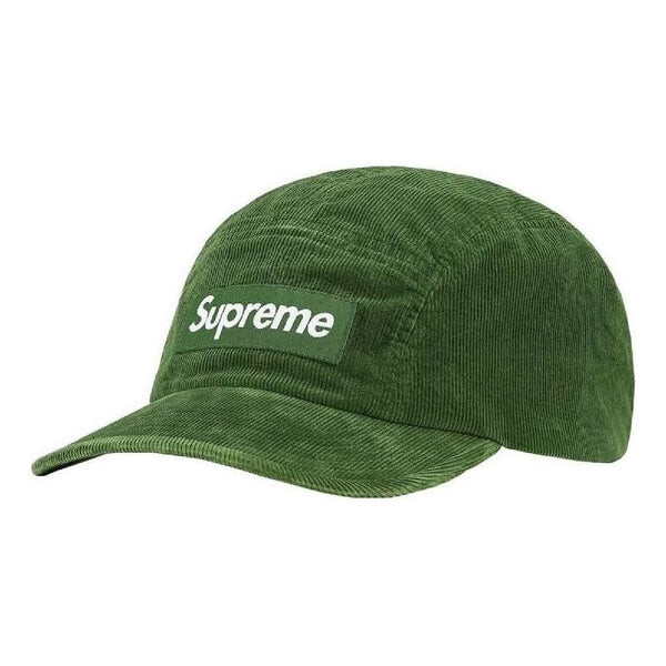 

Бейсболка gore-tex corduroy camp cap 'green white' Supreme, зеленый