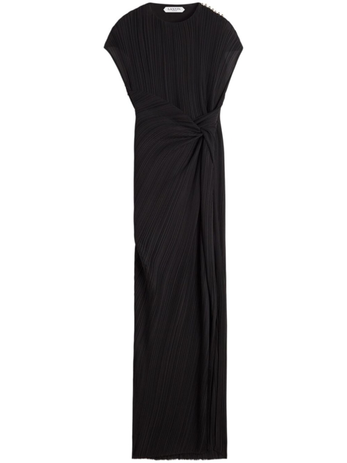 

Lanvin платье миди с драпировкой, черный