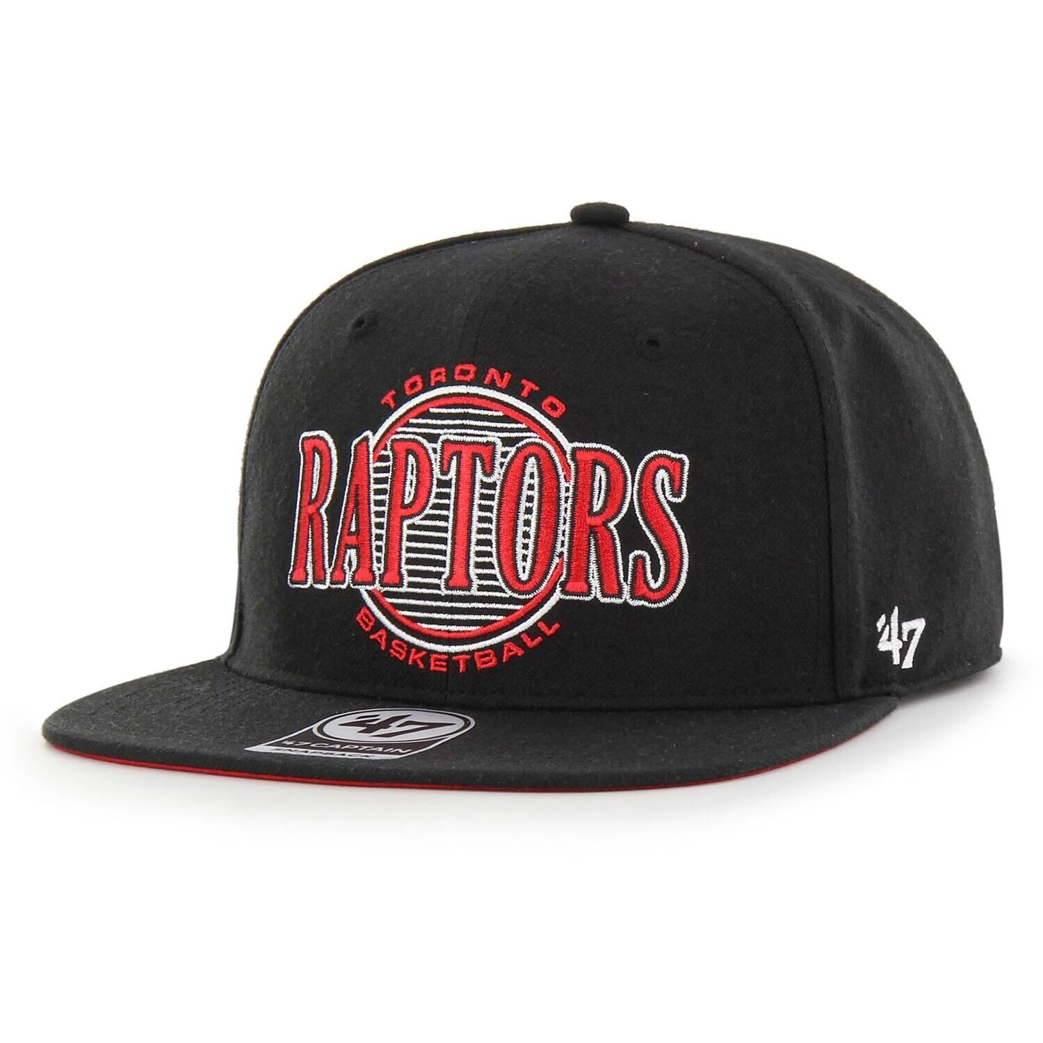 

Мужская черная кепка Toronto Raptors '47 High Post Captain Snapback