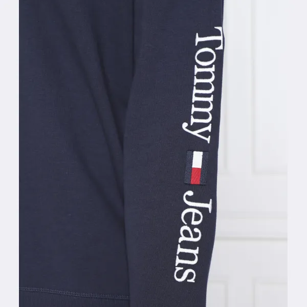 Толстовка обычного кроя с линейным расположением Tommy Hilfiger, синий — фото 4