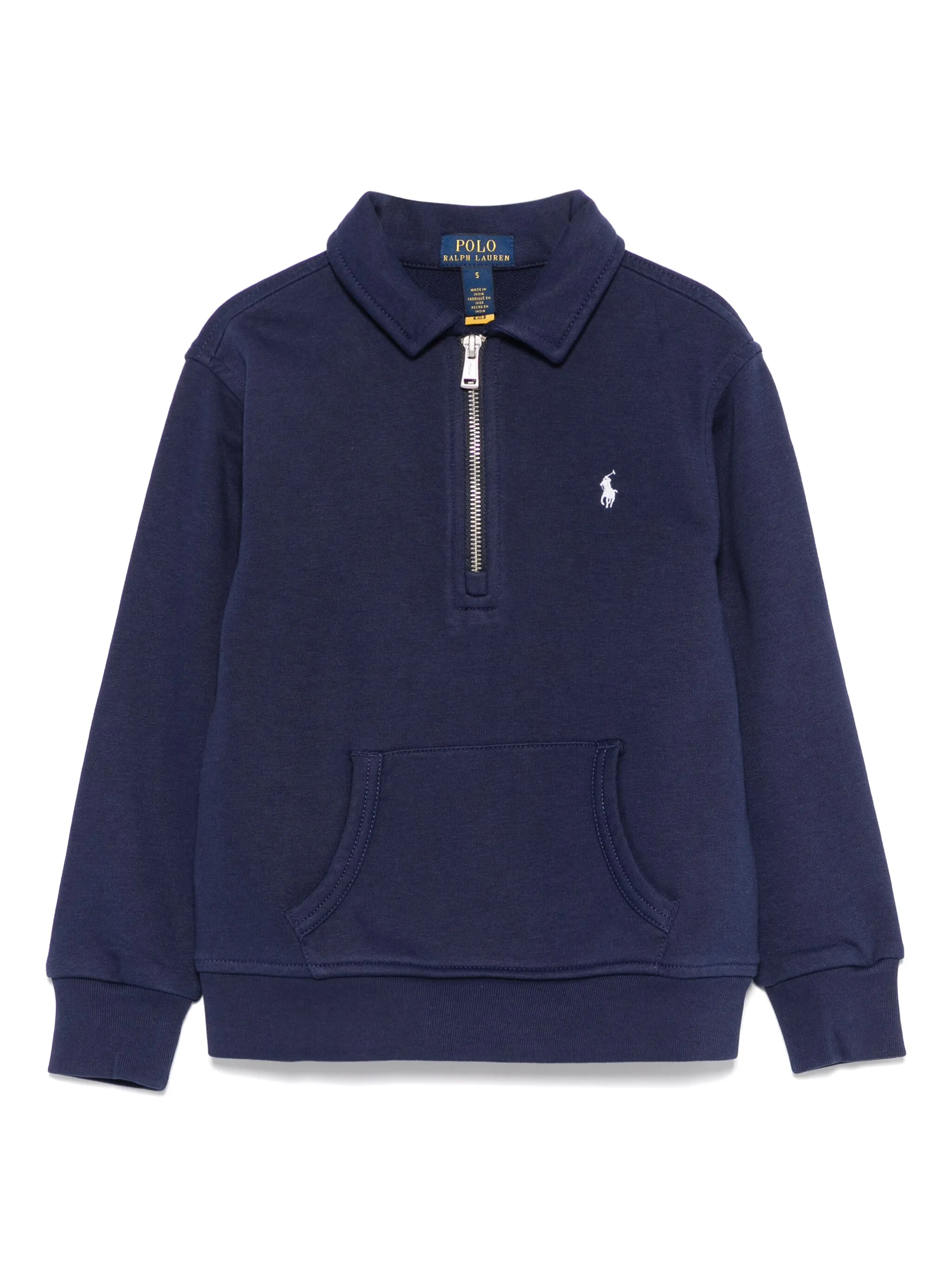 

Толстовка с воротником на молнии Polo Ralph Lauren Kids, синий