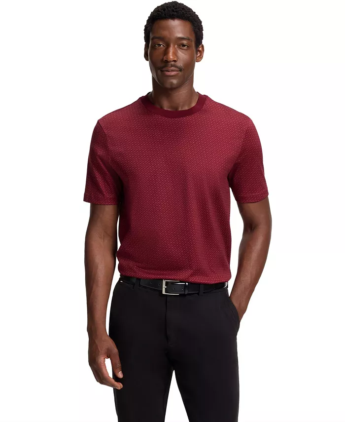 

Мужская футболка с монограммой из мерсеризованного хлопка Hugo Boss