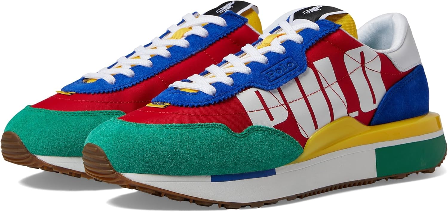 

Кроссовки Polo Ralph Lauren Mens Ps200, Royal/Green/Yellow/Multi