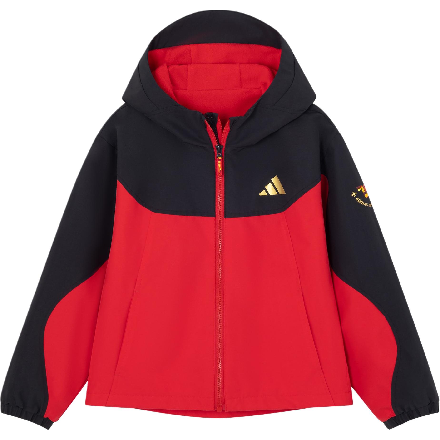 Adidas Куртка Sportswear Collection Black Red для детей 3-7 лет — фото 3