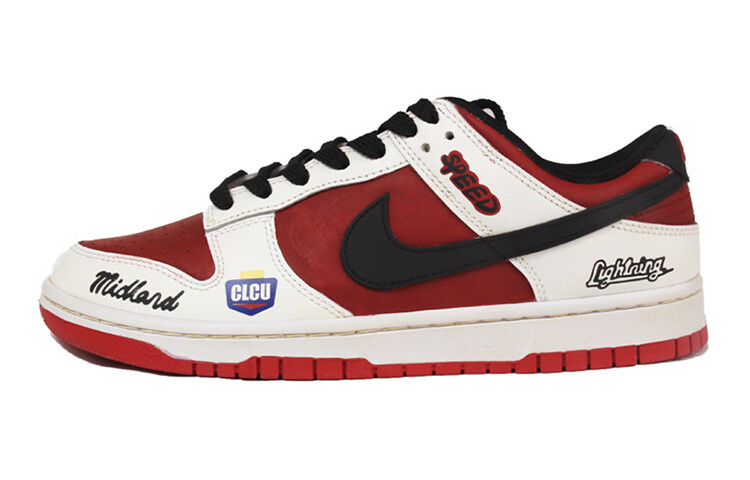 

Кроссовки Nike Dunk Skateboard Shoes Women's Low-Top Red White/Black