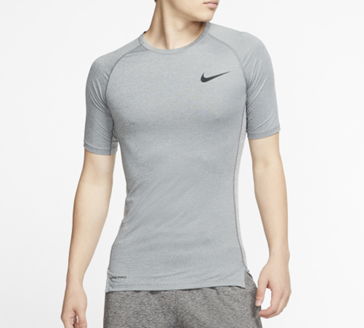 Nike Футболка мужская светло-дымчато-серая Light Smoke Gray — фото 4