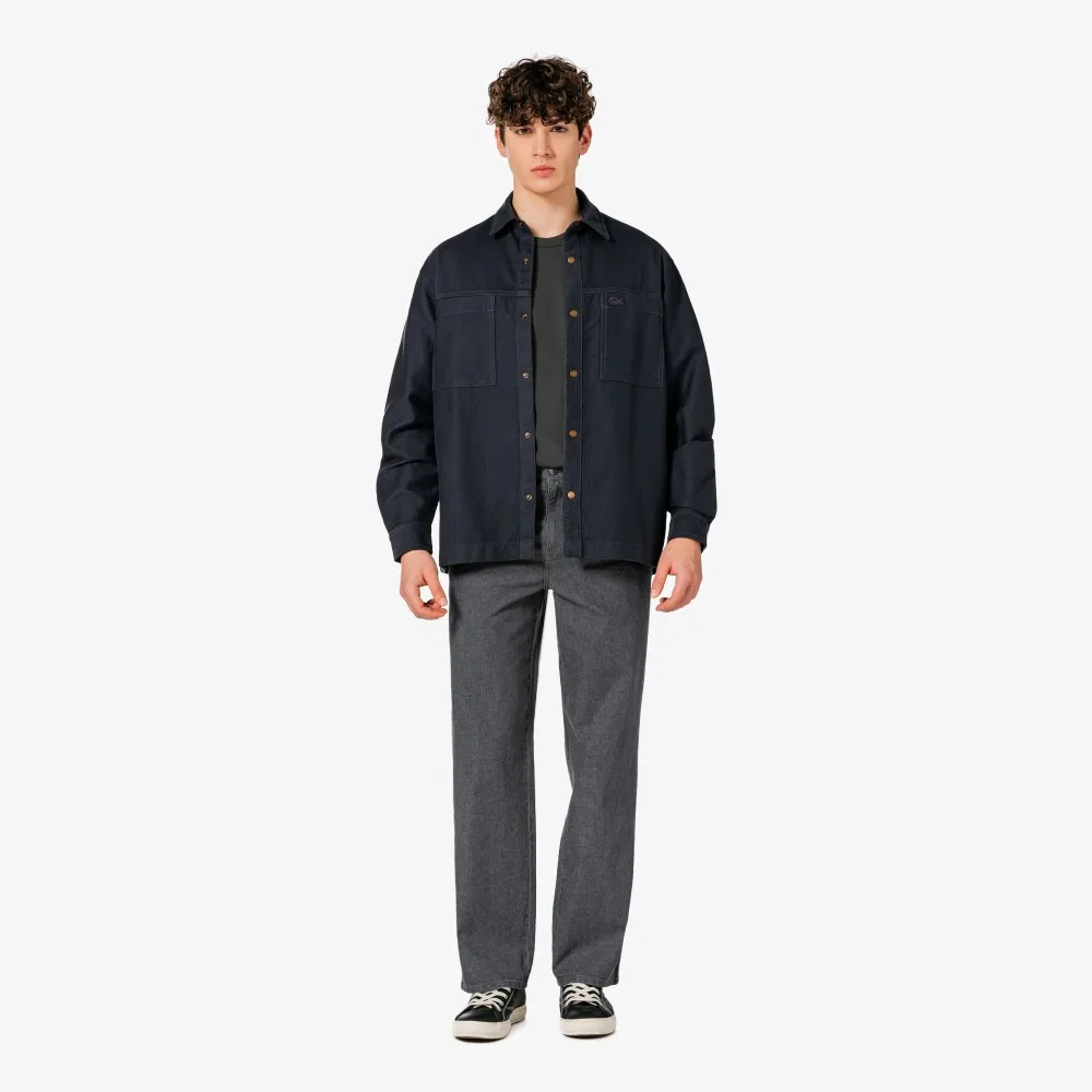 Мужские джинсы Spring Denim Like тёмно-синие от Lacoste — фото 4