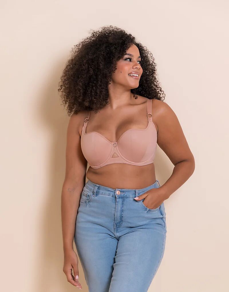 

Curvy Kate Boost me up бюстгальтер-балконет с подушечками для увеличения груди в цвете латте - БЕЖЕВЫЙ