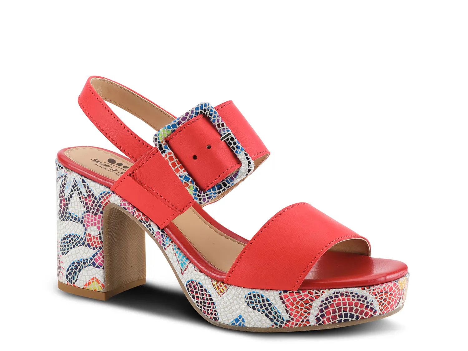 Сандалии Azucar Platform Sandal Spring Step, красный/мультиколор