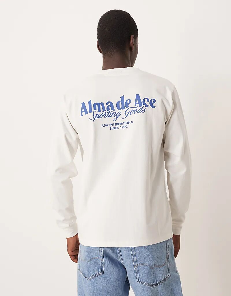 

Футболка с длинным рукавом Alma De Ace Sport Goods, бежевого цвета