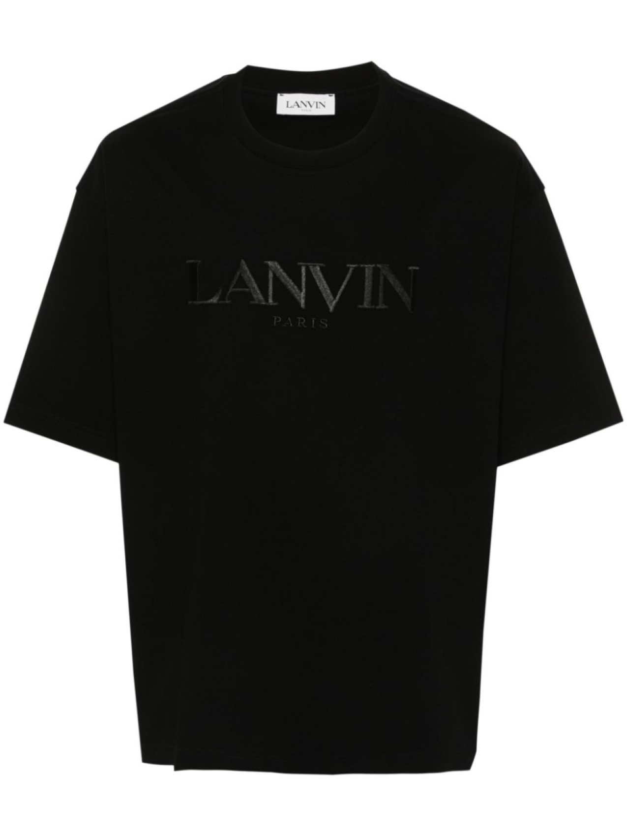 

Lanvin футболка с вышитым логотипом, черный