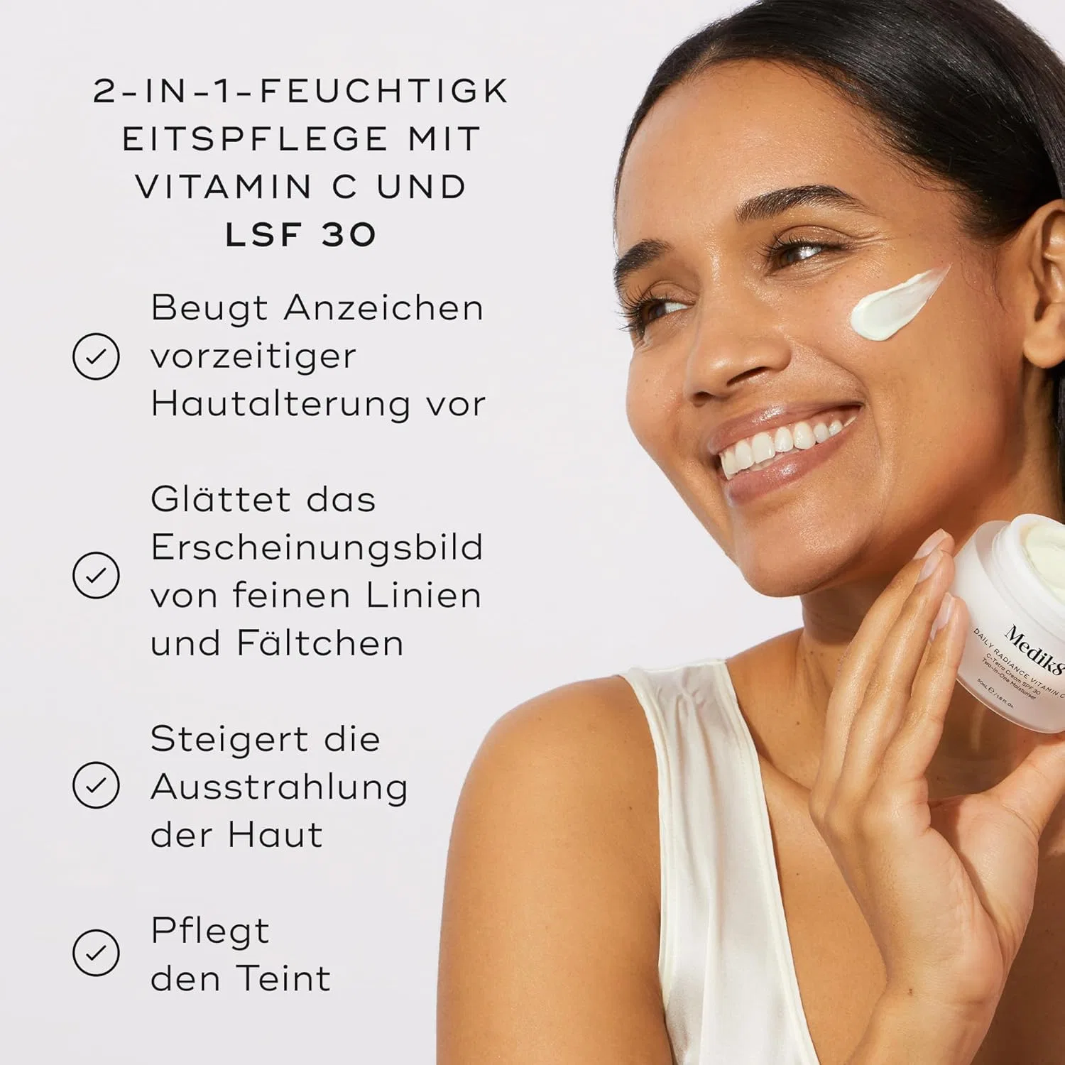 Крем для лица SPF30 MEDIK8 Дневной увлажняющий «Daily Radiance Vitamin C» от — фото 2
