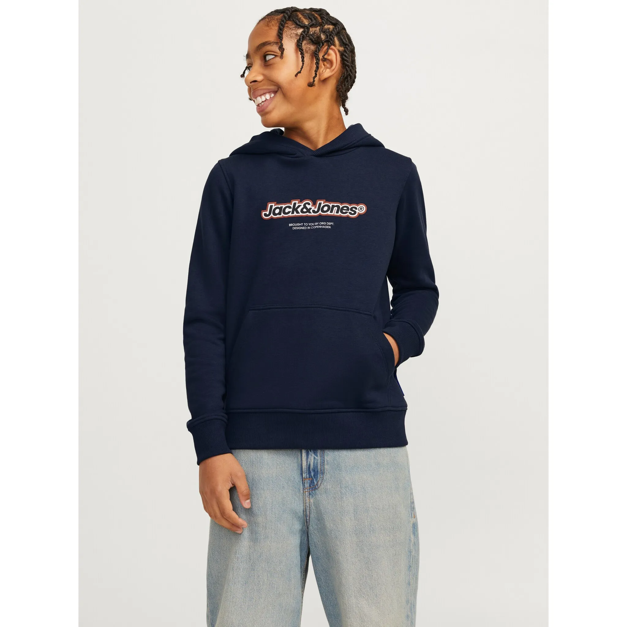 

Детская толстовка с капюшоном Jack & Jones «JORVESTERBRO NEWTON BRNDG SWEAT BF JNR» Jack & Jones Junior, цвет Sky Captain