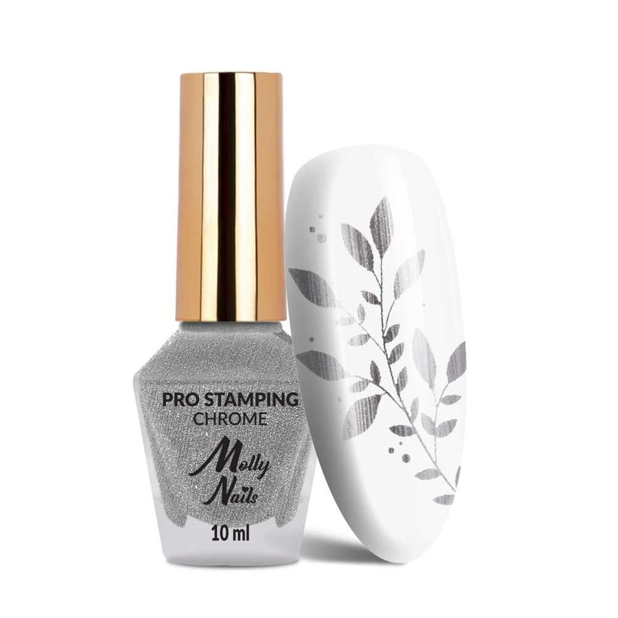 

Molly Nails PRO Stamping Chrome Silver 10 мл Лак для стемпинга и штамповки
