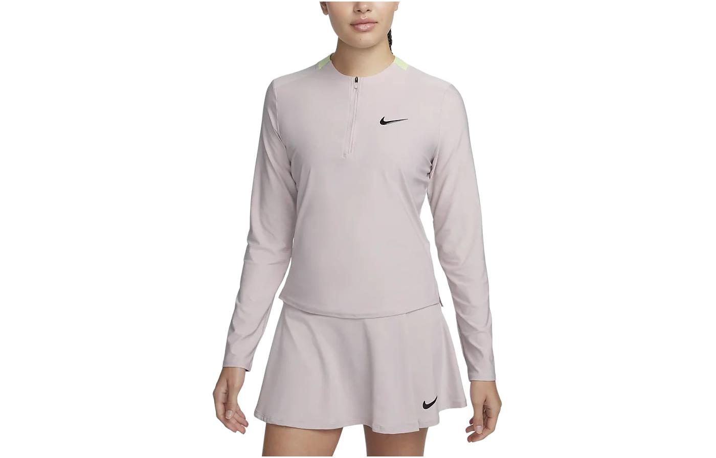 

Футболка женская серая фиолетовая Nike